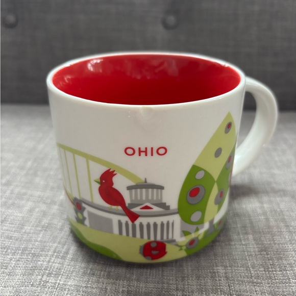 Starbucks Other - Starbucks Ohio Mug with Red Interior